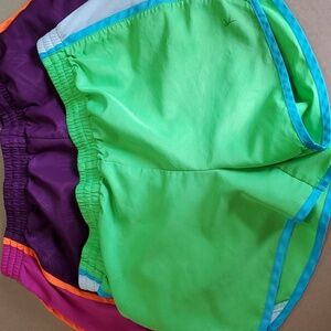 Danskin Now Women's Athletic Shorts - Purple, Green, and Pink